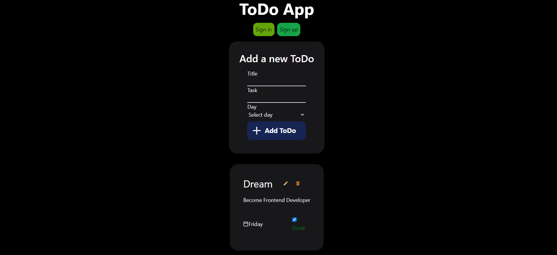 ToDo App